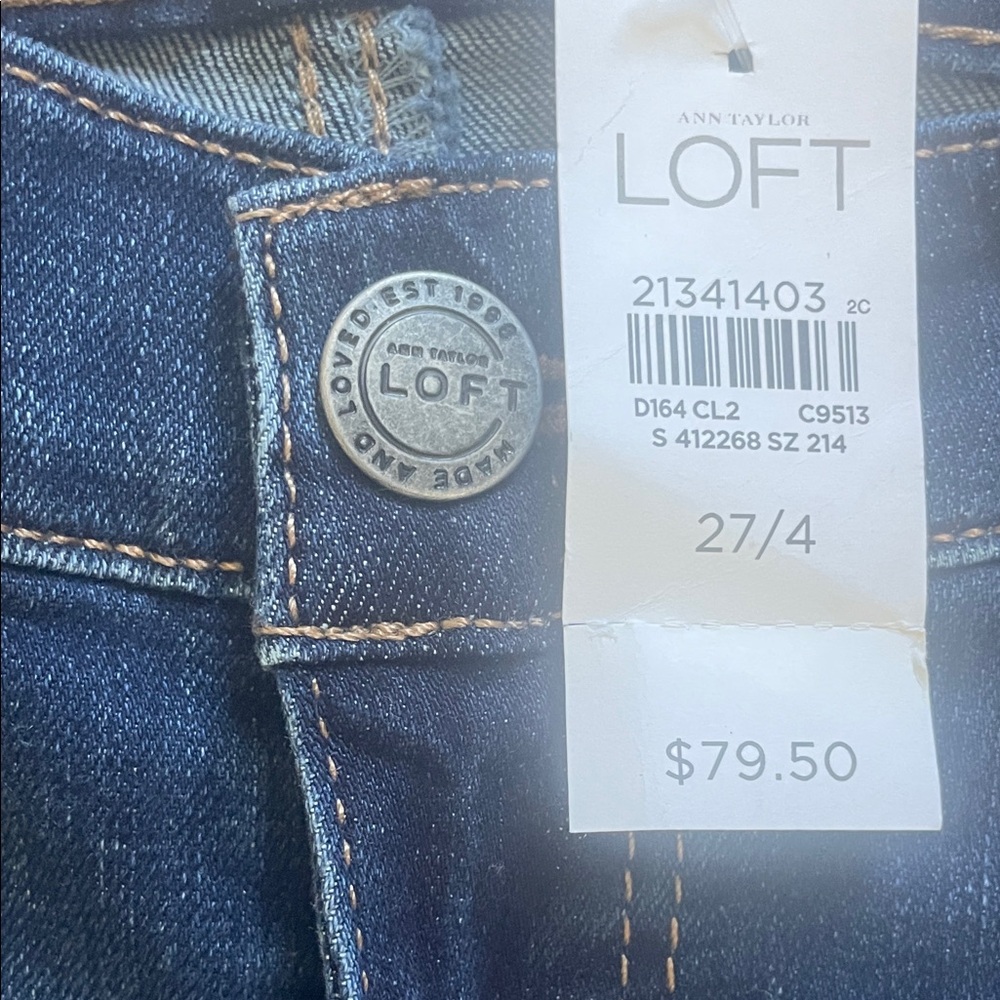 NWT Ann Taylor Loft High Rise Modern Skinny Jeans Size 4/27 - Picture 4 of 7